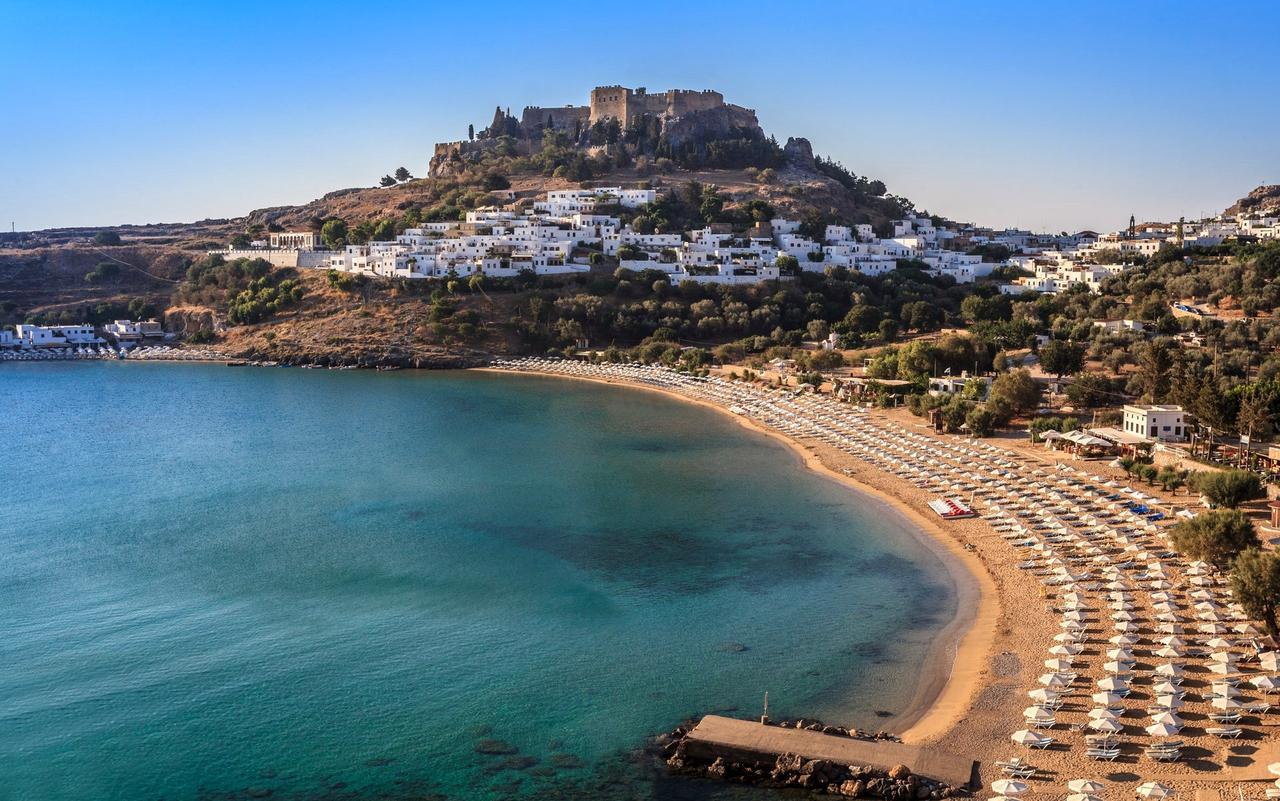 Lindos Allure Villa With Jacuzzi And Acropolis View!!! Exterior foto